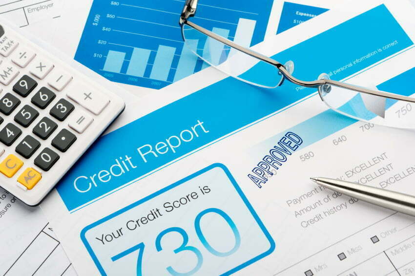 Approved Credit report form with paperwork